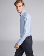 Light blue/white false plain sport shirt