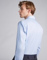 Light blue/white false plain sport shirt