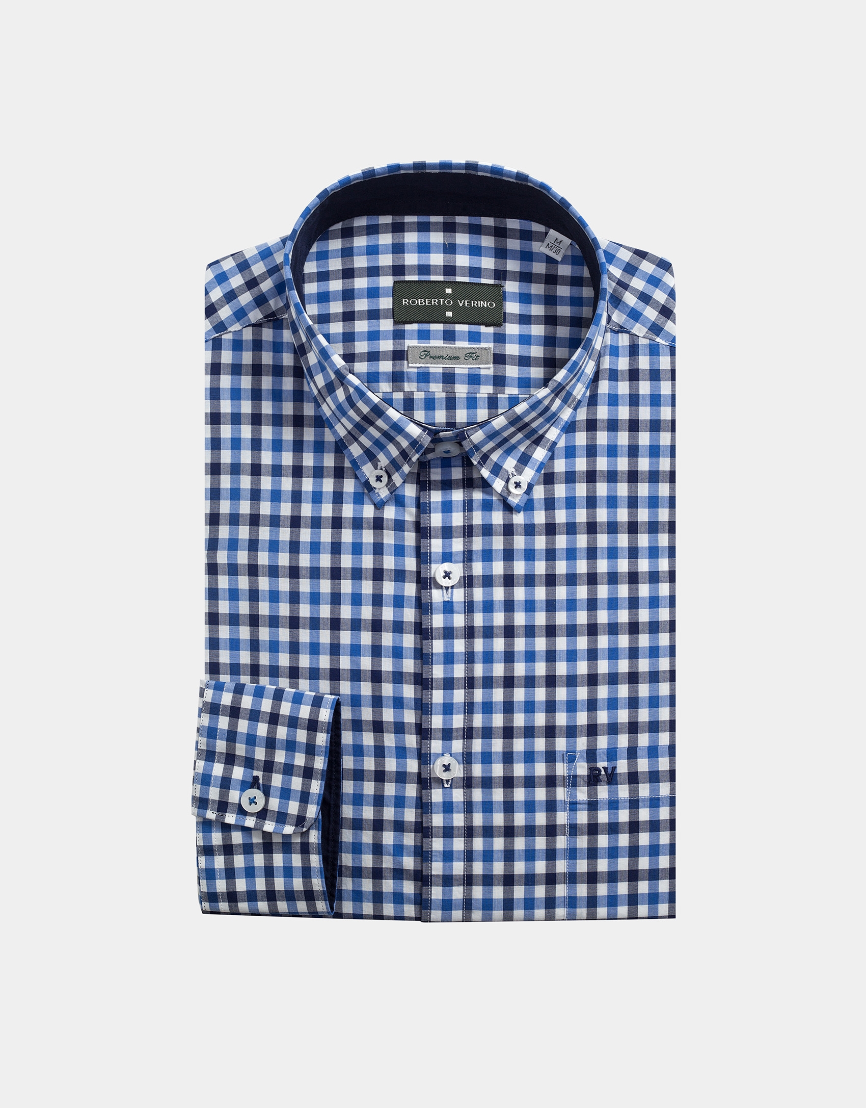 Blue checked sport shirt