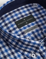 Blue checked sport shirt