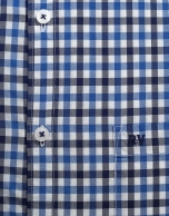 Blue checked sport shirt