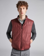 Green/Burgundy blue reversible vest