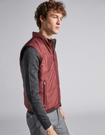 Green/Burgundy blue reversible vest