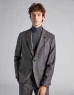 Brown checked sport jacket