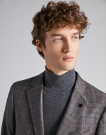 Brown checked sport jacket