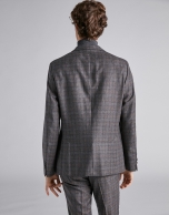 Brown checked sport jacket