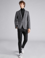 Gray bouclé sport jacket