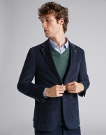 Navy blue corduroy sport jacket