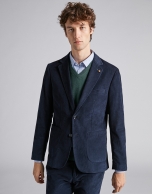 Navy blue corduroy sport jacket