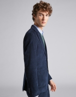 Navy blue corduroy sport jacket