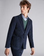 Navy blue corduroy sport jacket