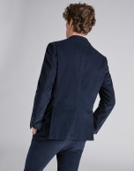 Navy blue corduroy sport jacket