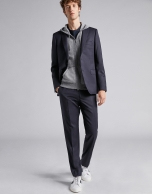 Navy blue separate suit jacket