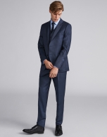 Dark gray, slim fit, wool suit