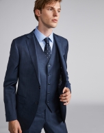 Dark gray, slim fit, wool suit