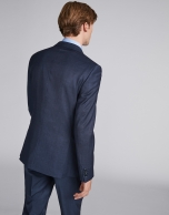 Dark gray, slim fit, wool suit