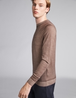 Mink dyed wool sweater