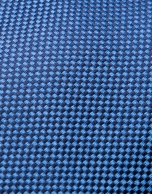 Blue fake plain silk tie