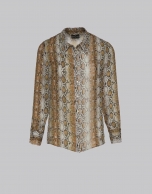 Snakeskin print blouse