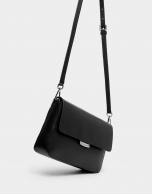 Black Joyce bag with embroidered handle