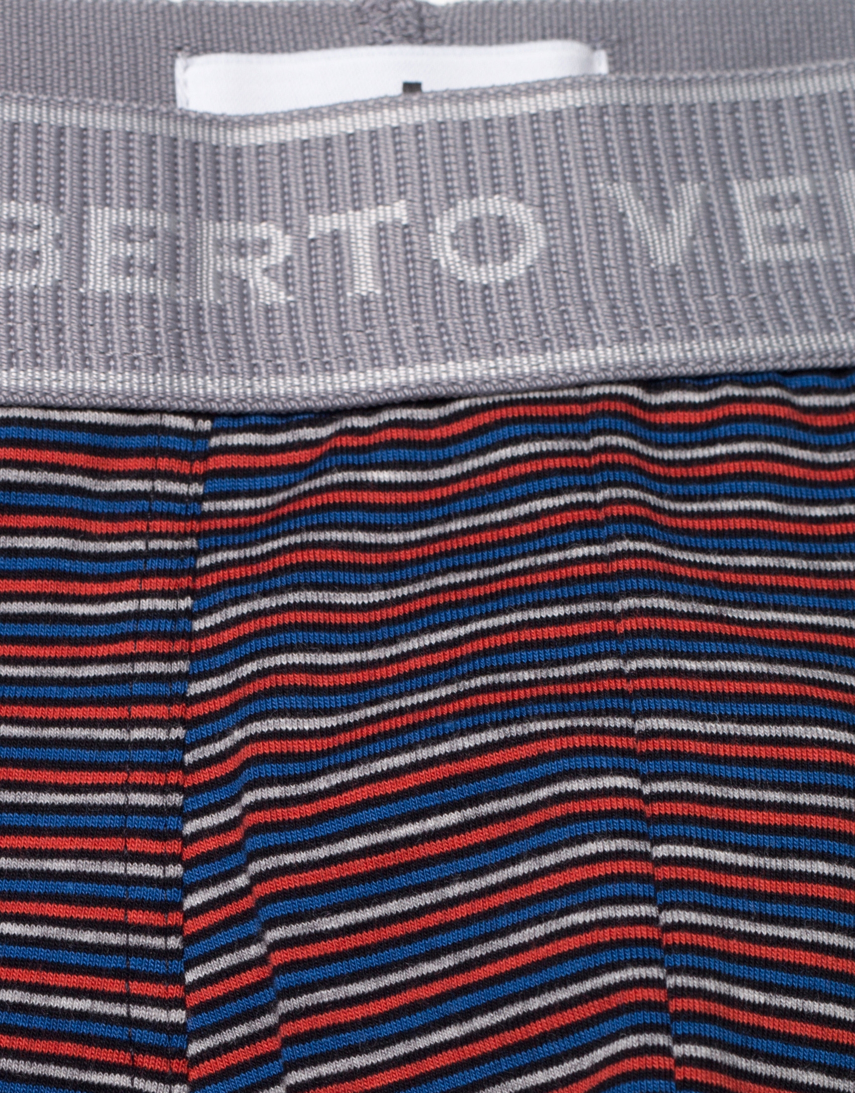 Multicolored striped boxer shorts