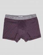 Multicolored striped boxer shorts