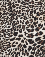 Animal print straight cut dress