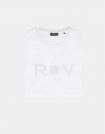 White t-shirt with logo RV