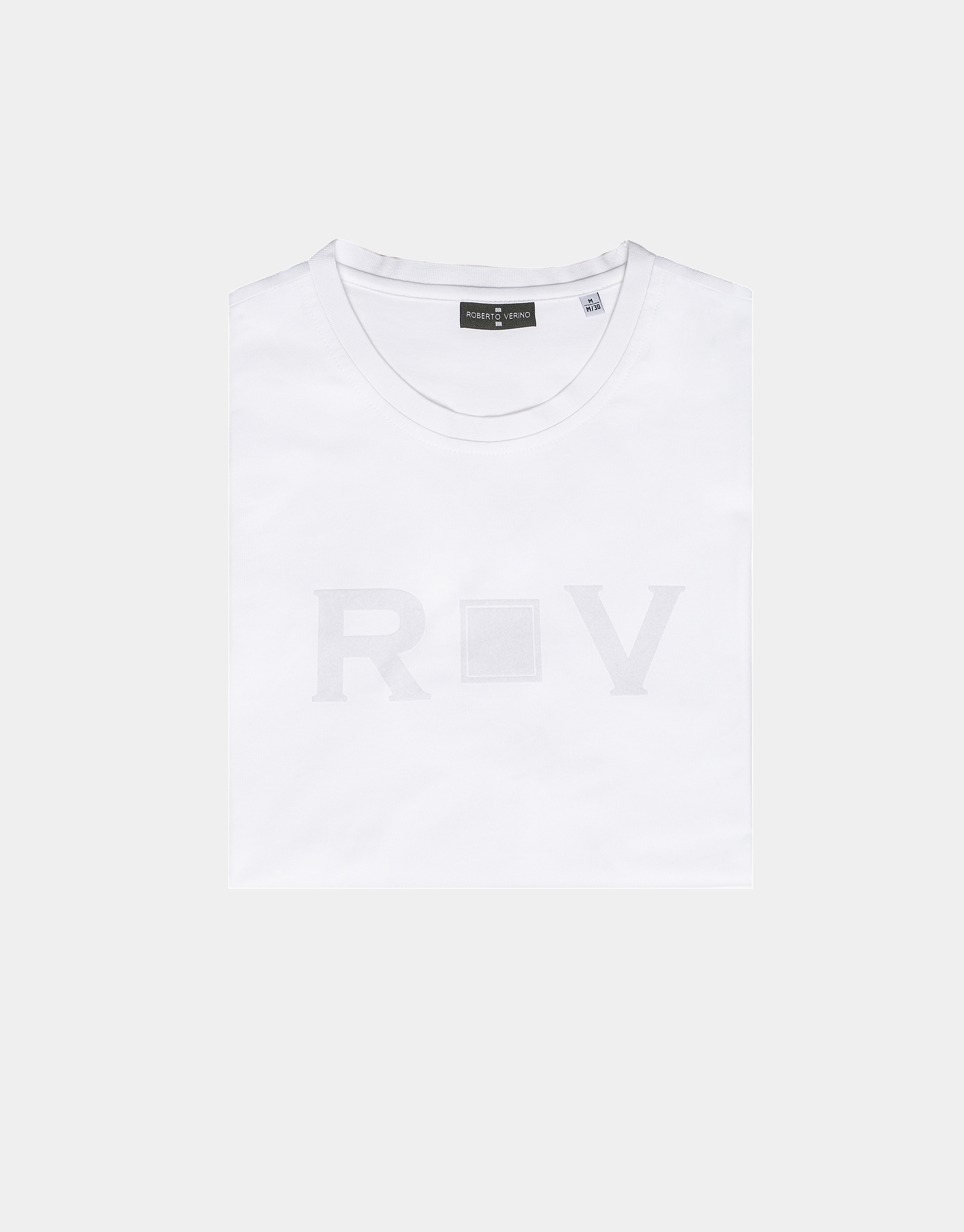 White t-shirt with logo RV