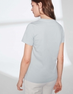 Pastel blue goose top