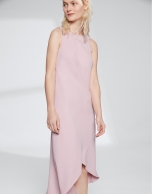 Pink quartz halter dress