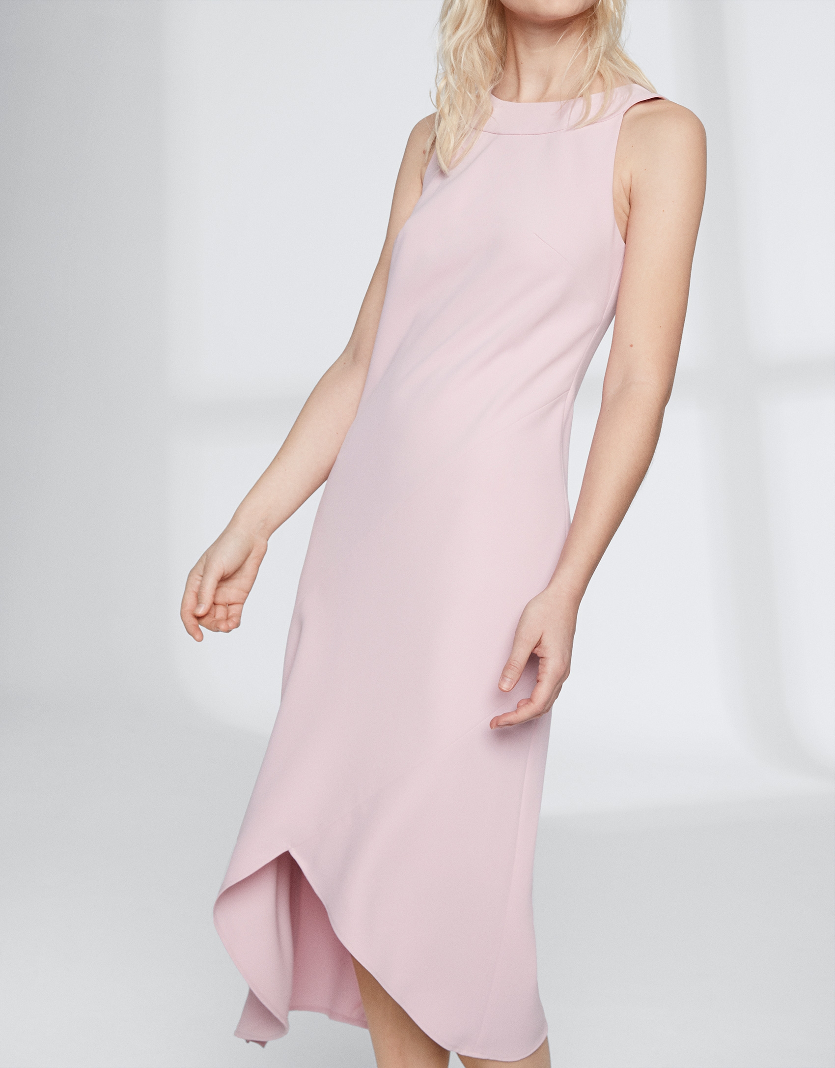 Pink quartz halter dress