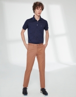 Camel basic cotton chino pants