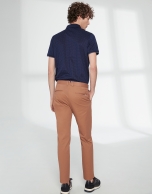 Camel basic cotton chino pants