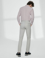 Light grey basic cotton chino pants