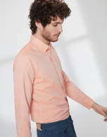 Camisa sport Oxford naranja