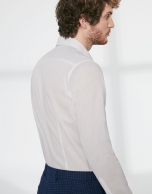 White twill dress shirt