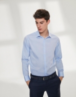 Light blue, twill dress shirt