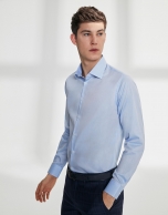 Light blue, twill dress shirt