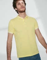 Polo piqué algodón amarillo