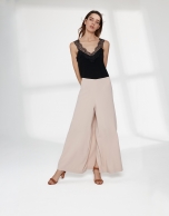 Sandy-coloredl culotte