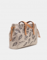 Bolso shopper Summer Metallic tejido natural