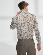 Shirt with bird print