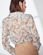 Men's shirt with geese print