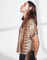 Animal print loose top