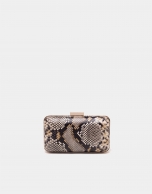 Bolso caja print serpiente