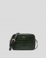 Green alligator Taylor shoulder bag