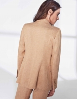 Mink double-breasted sport jacket