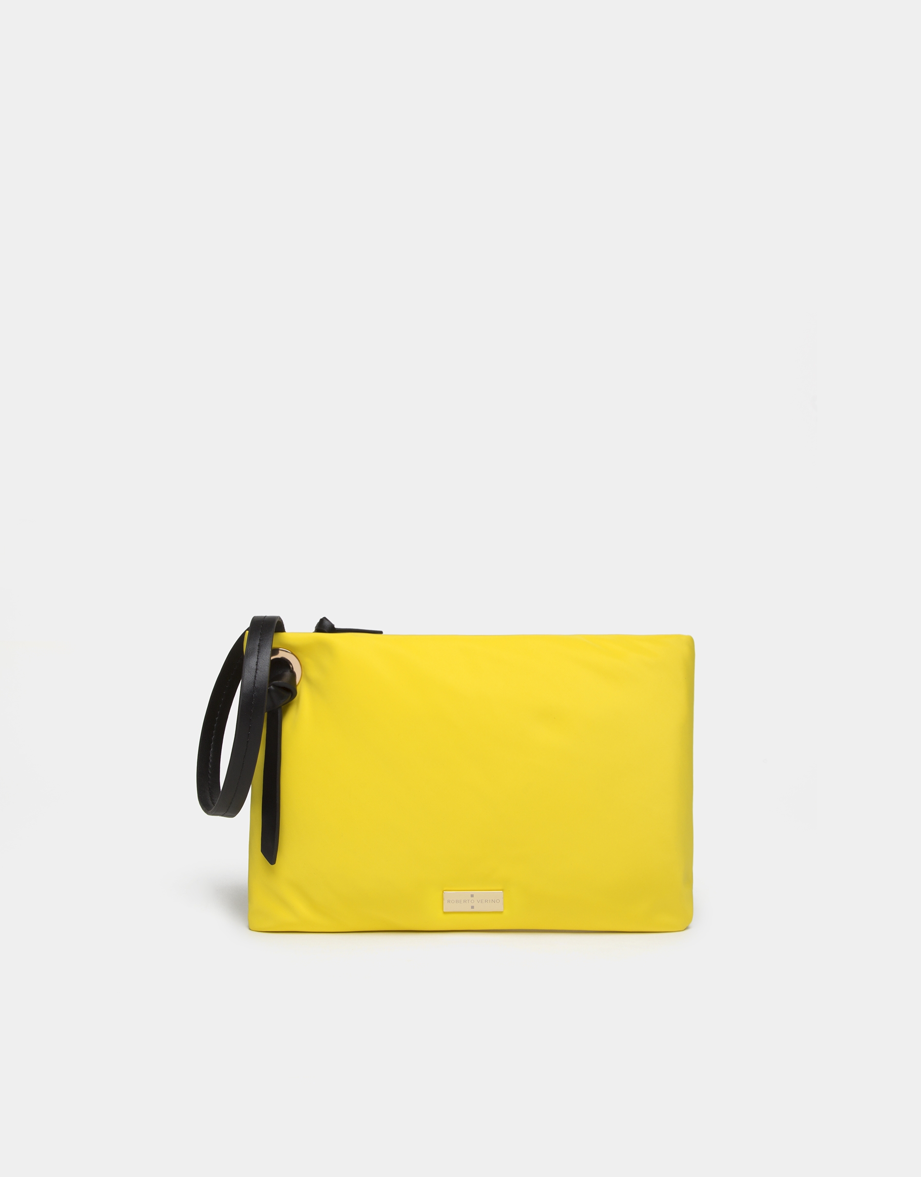 Bolso de mano nylon amarillo