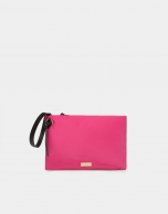 Bolso de mano nylon fucsia